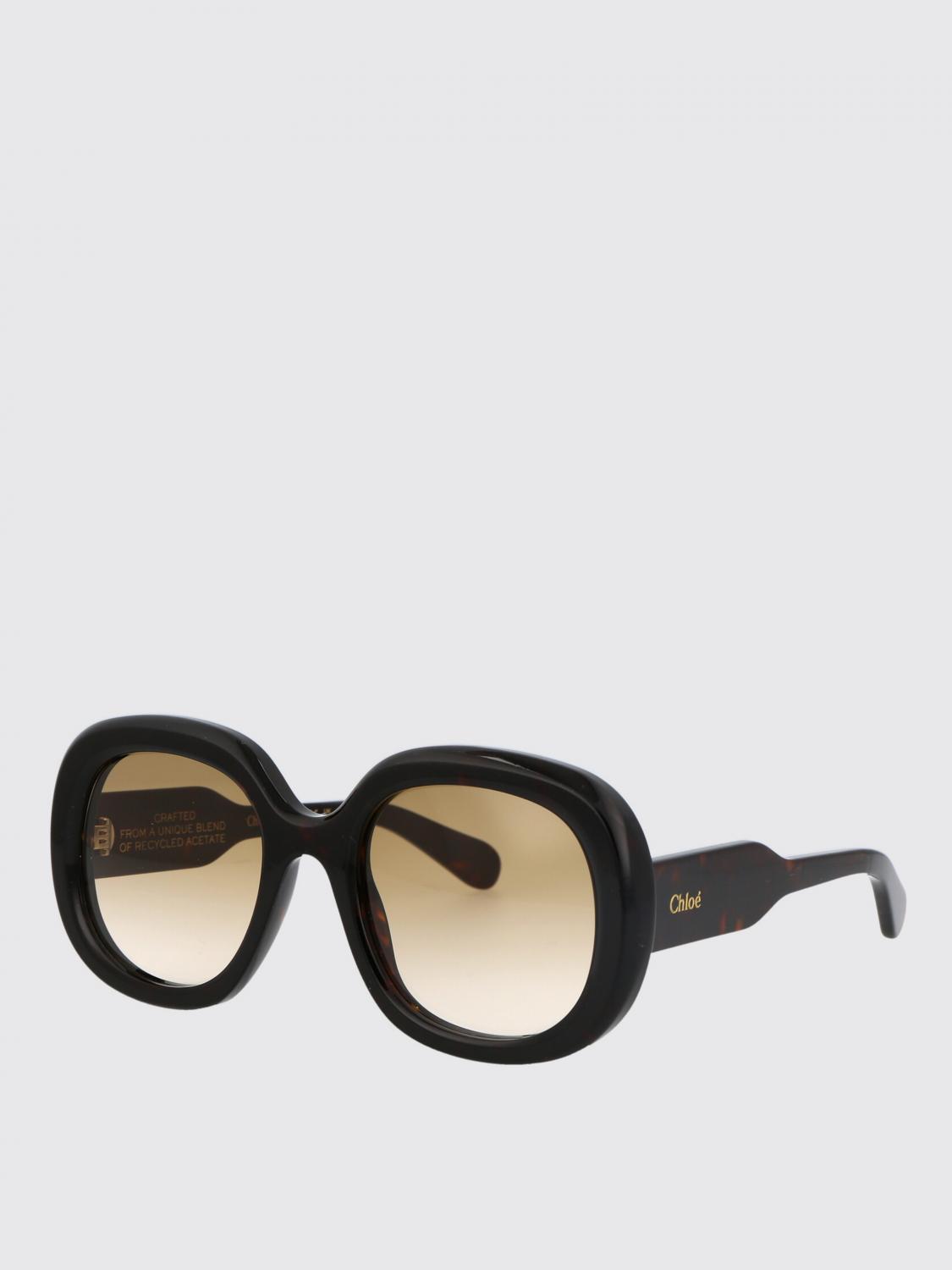 CHLOÉ OCCHIALI DA SOLE: Occhiali da sole CH0153S Chloè in acetato , Marrone - Img 1
