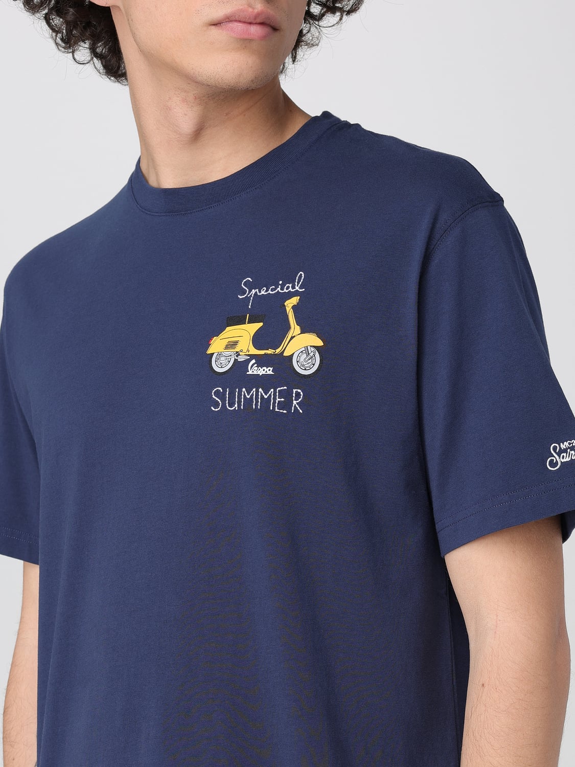 MC2 SAINT BARTH CAMISETA: Camiseta hombre Mc2 Saint Barth, Azul Oscuro - Img 3