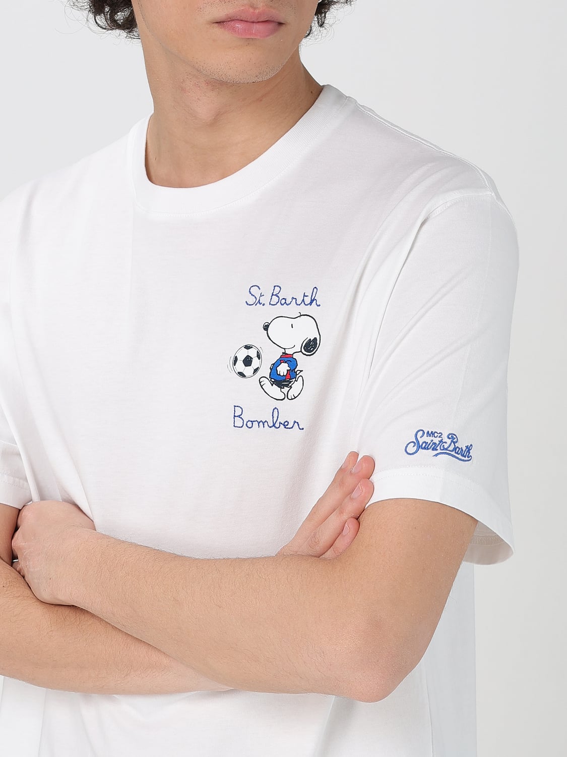 MC2 SAINT BARTH CAMISETA: Camiseta hombre Mc2 Saint Barth, Bianco 3 - Img 3