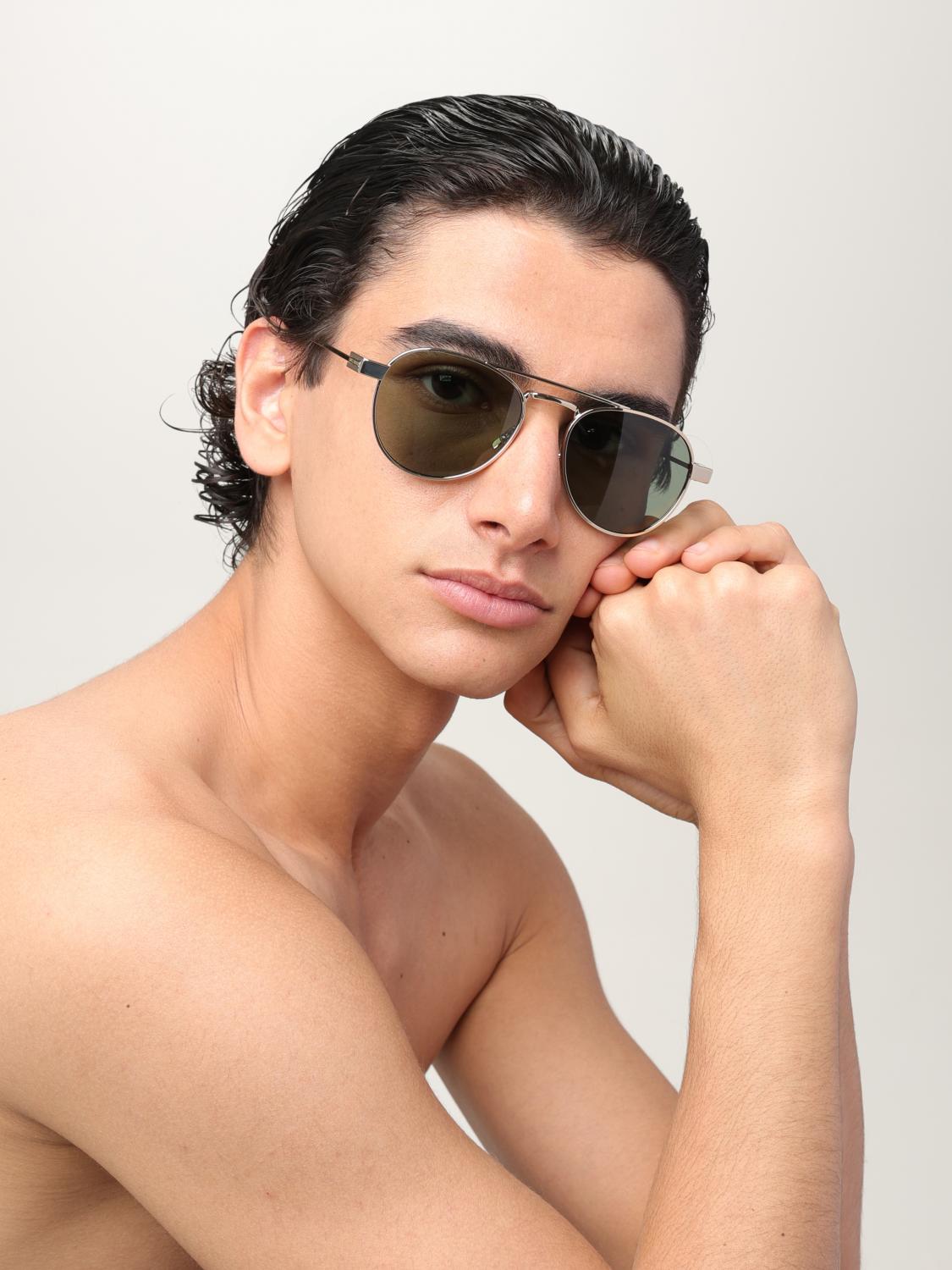 SAINT LAURENT SUNGLASSES: Sunglasses men Saint Laurent, Gold - Img 2