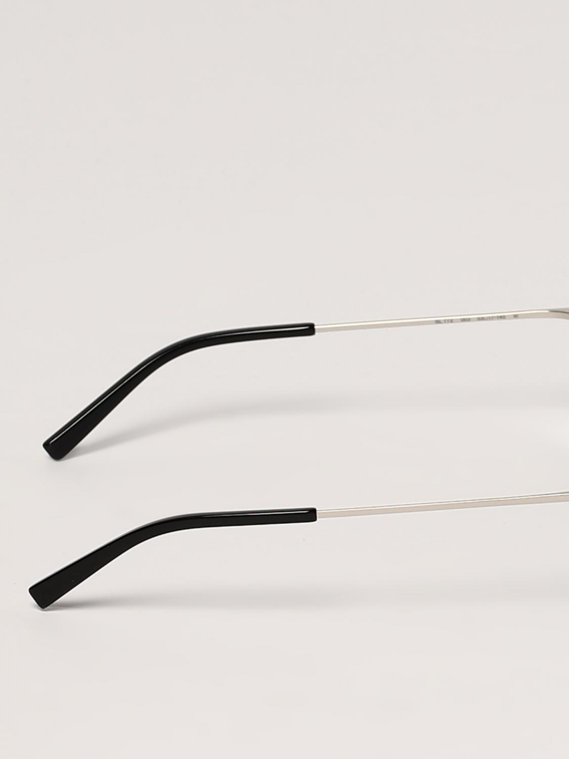 SAINT LAURENT サングラス: サングラス メンズ Saint Laurent, シルバー - Img 4
