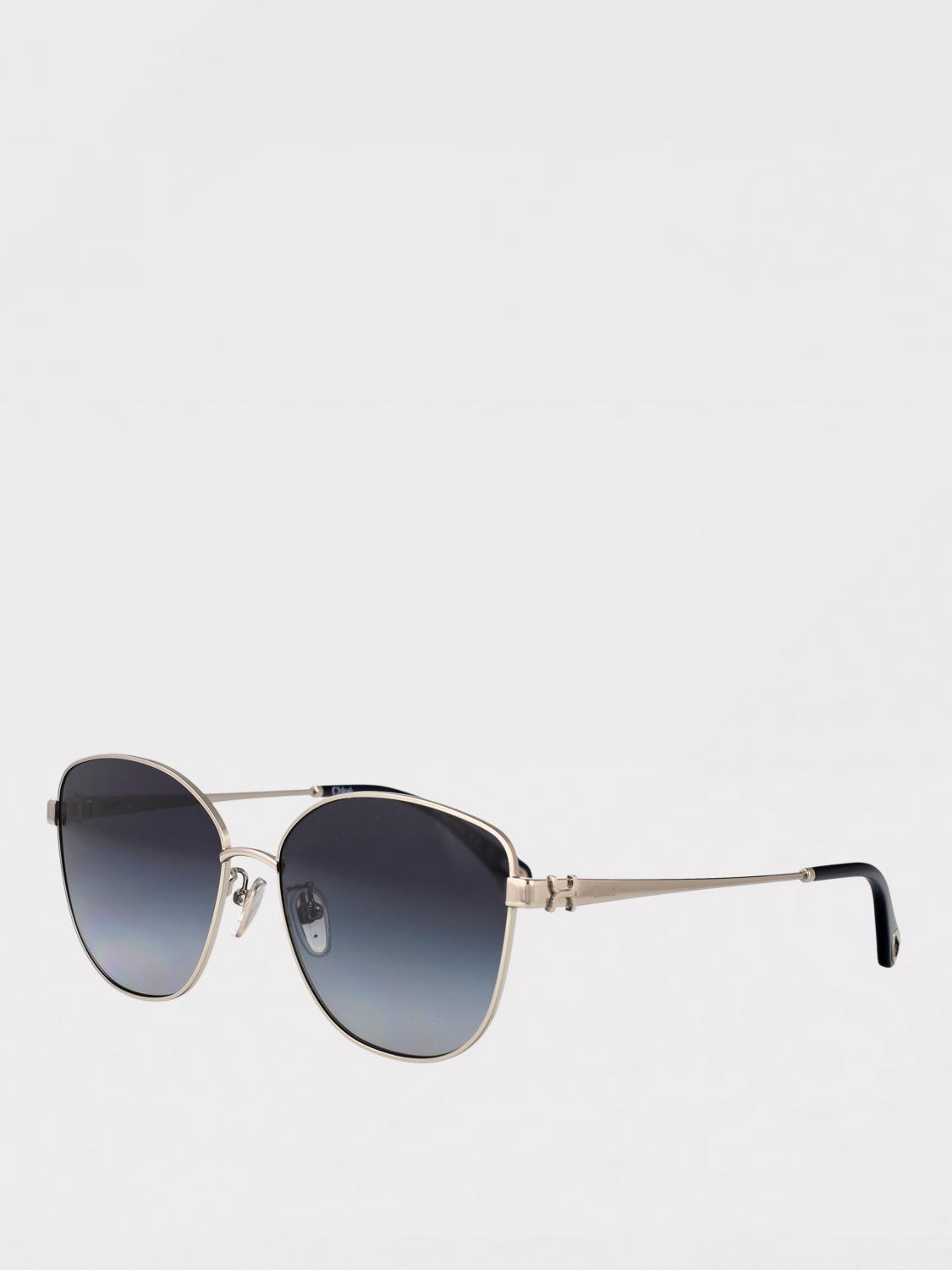 CHLOÉ OCCHIALI DA SOLE: Occhiali da sole CH0306SK Chloè in metallo , Silver - Img 1