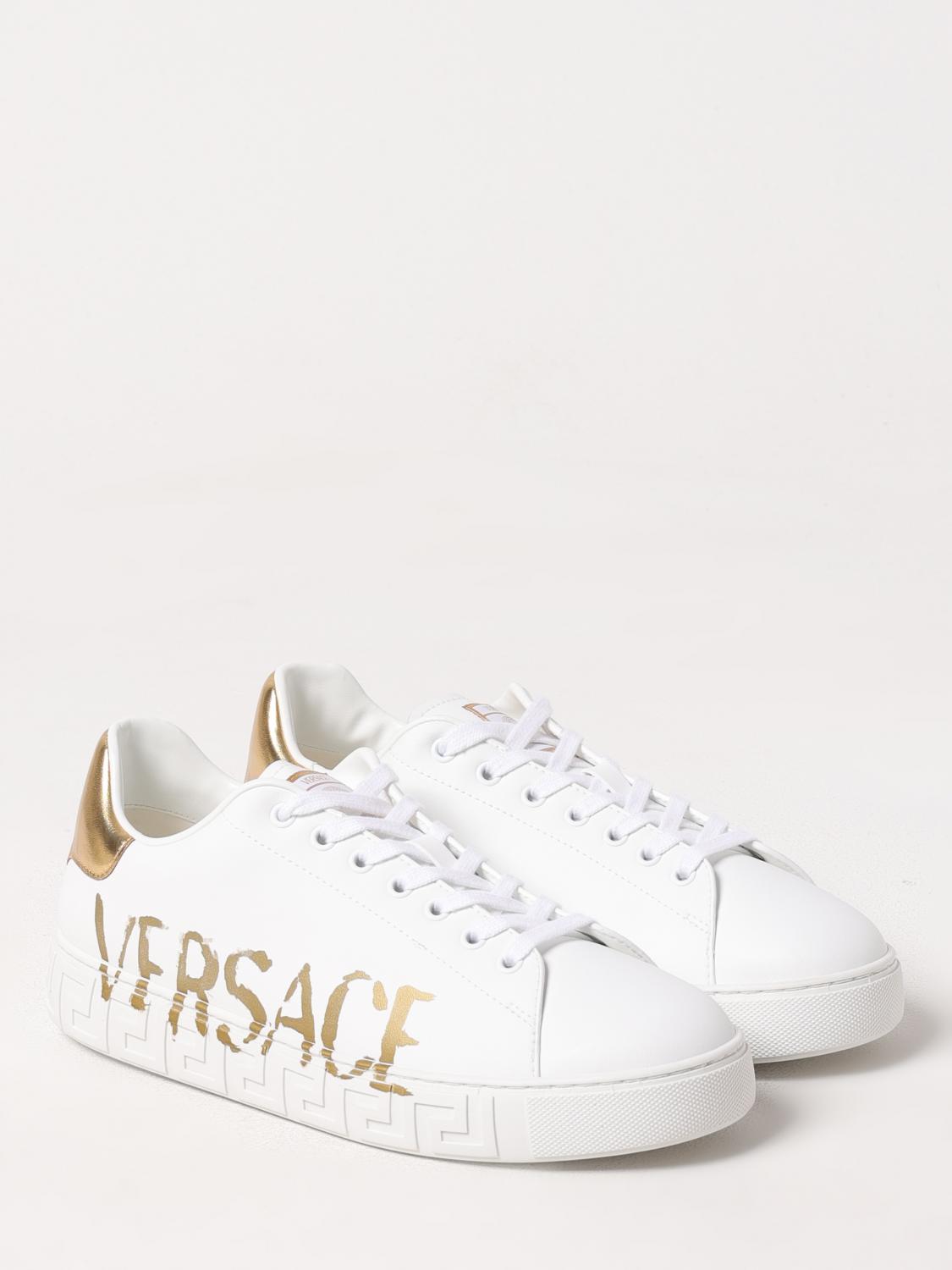 VERSACE BASKETS: Baskets homme Versace, Blanc - Img 2