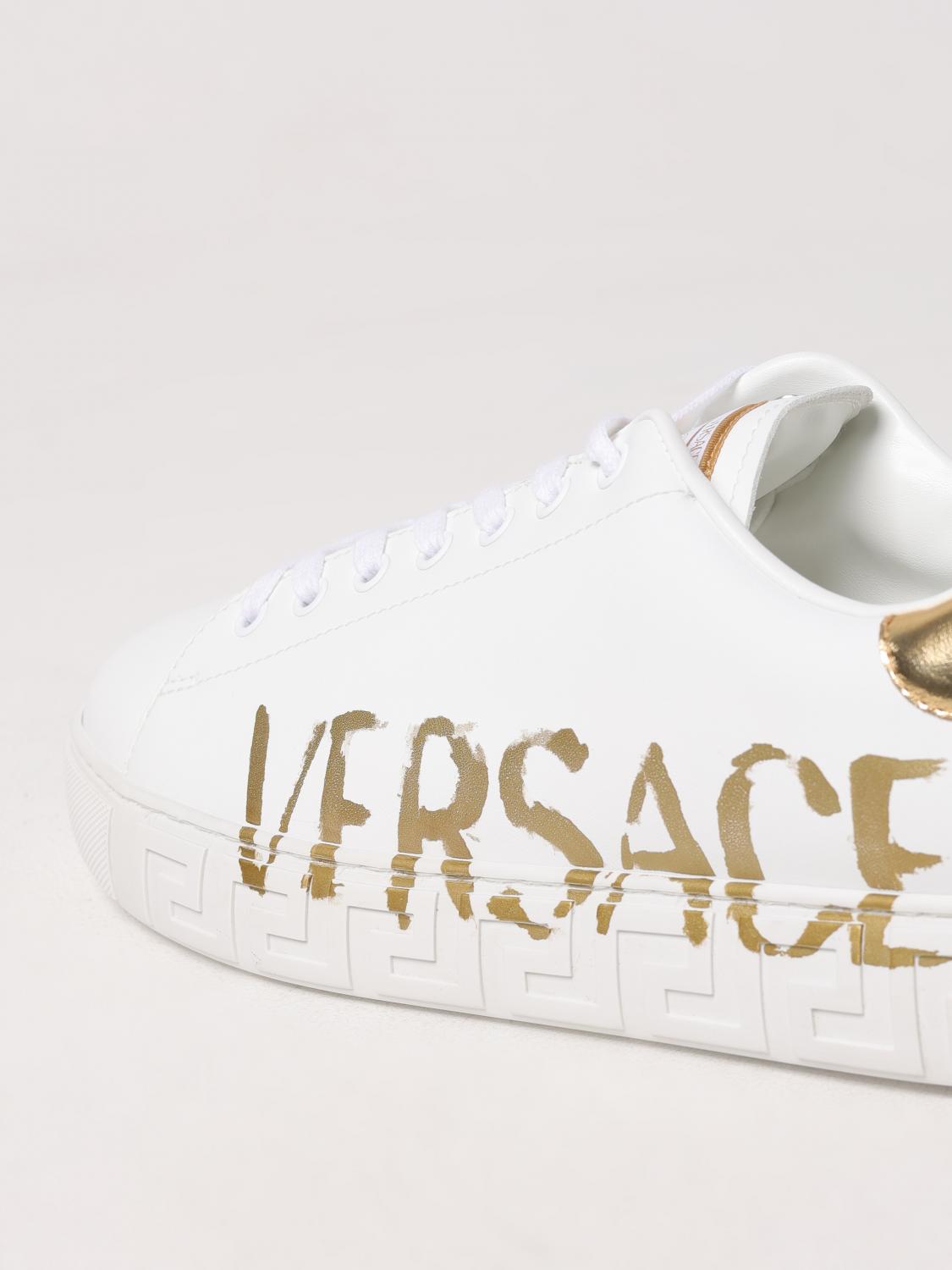 VERSACE BASKETS: Baskets homme Versace, Blanc - Img 4