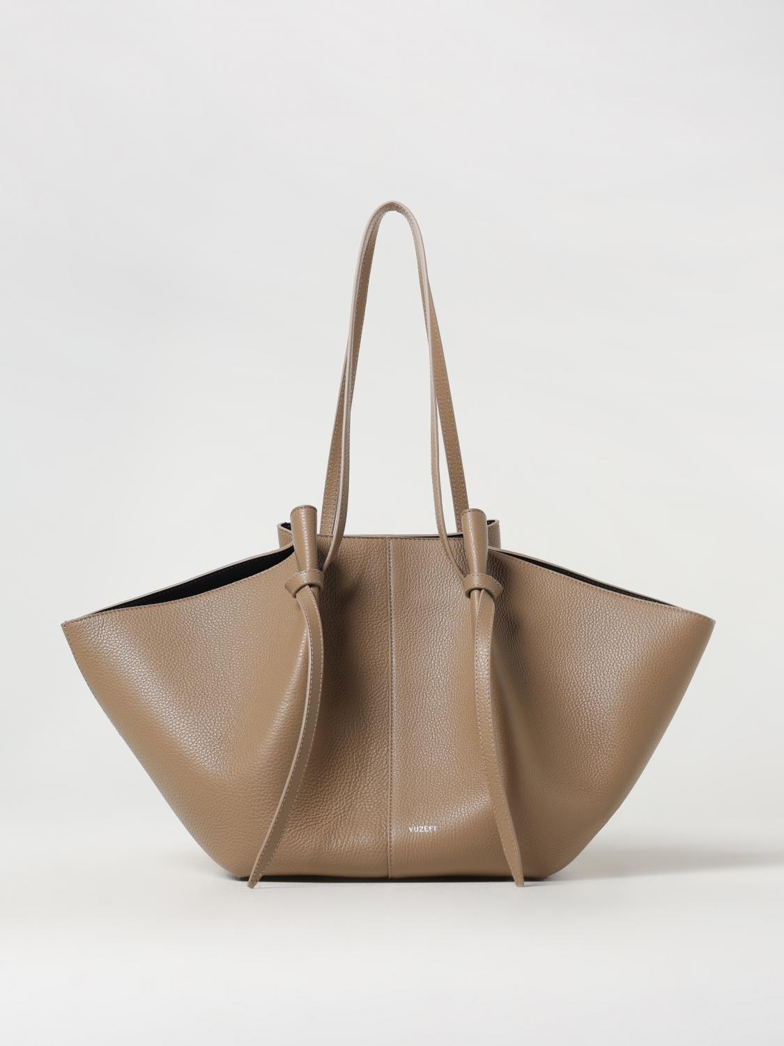 YUZEFI BORSA A SPALLA: Borsa a spalla in pelle martellata Yuzefi, Tortora - Img 1