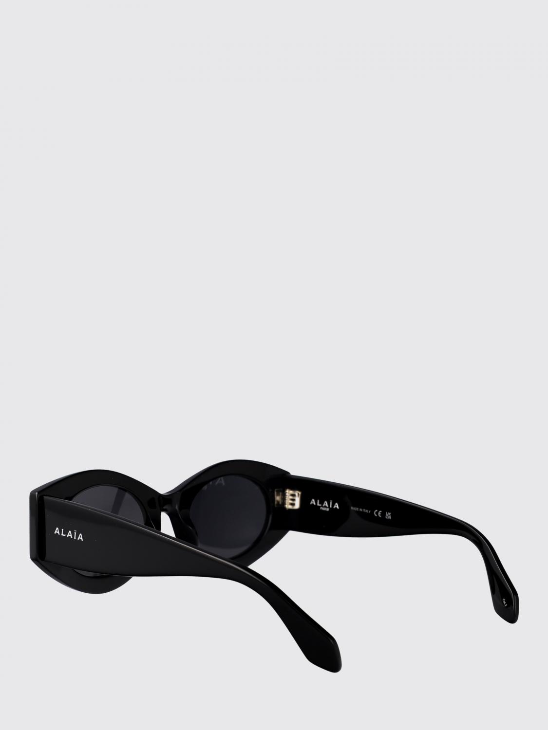 ALAÏA OCCHIALI DA SOLE: Occhiali da sole in acetato AlaÏa, Nero - Img 3
