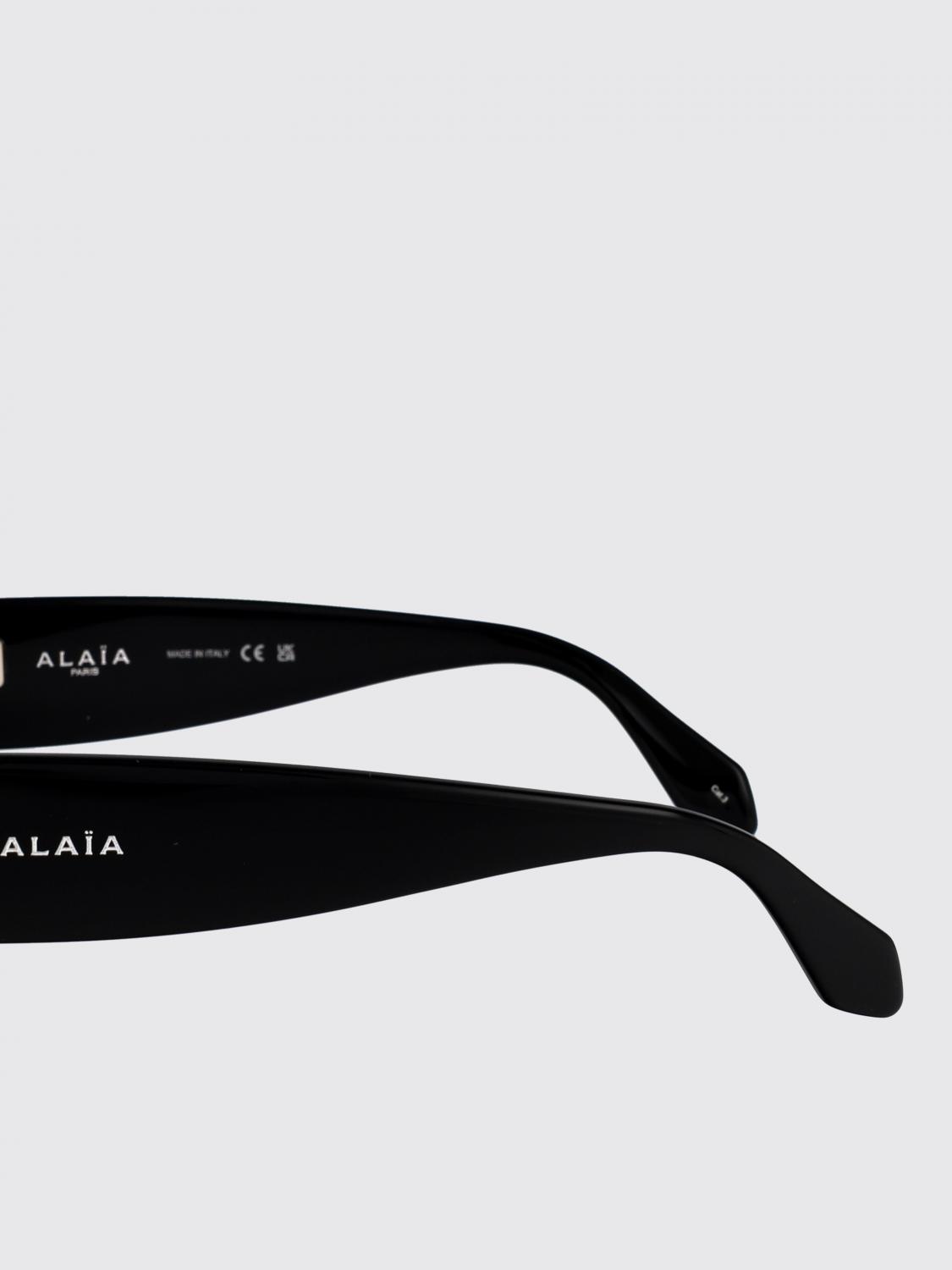 ALAÏA OCCHIALI DA SOLE: Occhiali da sole in acetato AlaÏa, Nero - Img 4