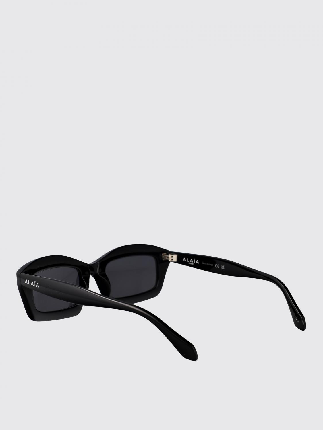 ALAÏA OCCHIALI DA SOLE: Occhiali da sole in acetato AlaÏa, Nero - Img 3