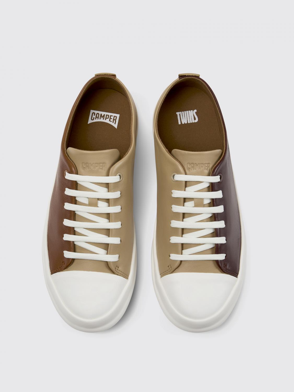 CAMPER SNEAKERS: Sneakers Twins Camper in pelle , Fantasia - Img 4