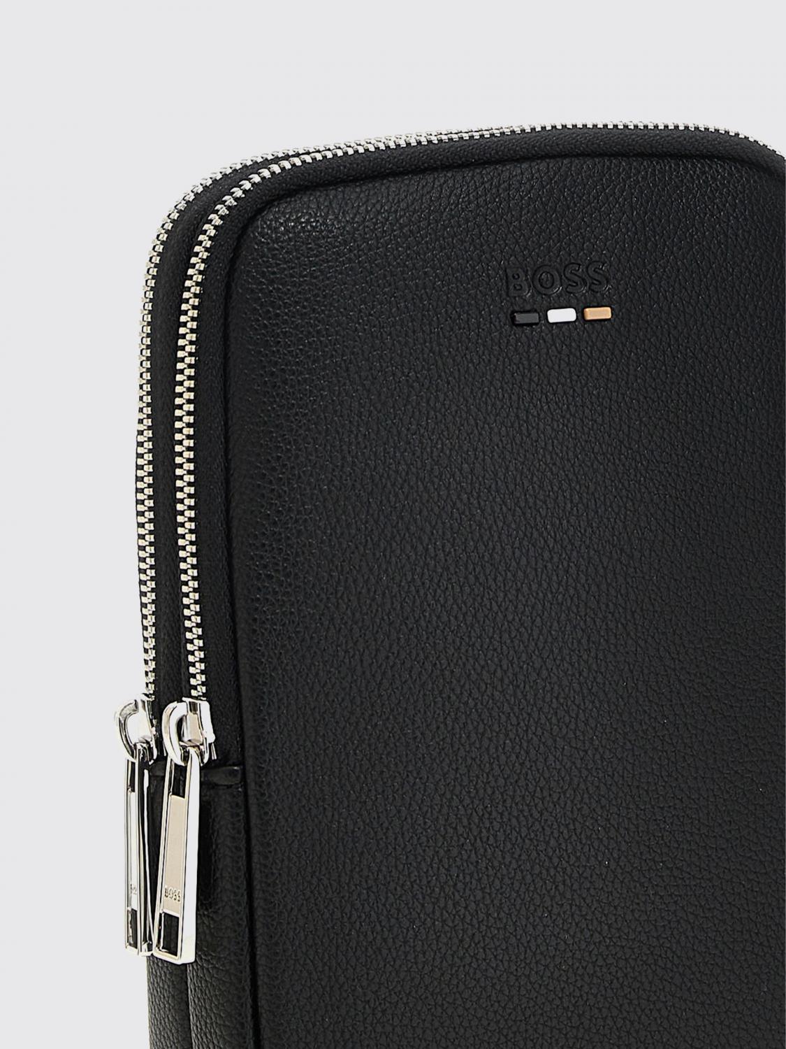 HUGO SHOULDER BAG: Pocket square men Hugo, Black - Img 3