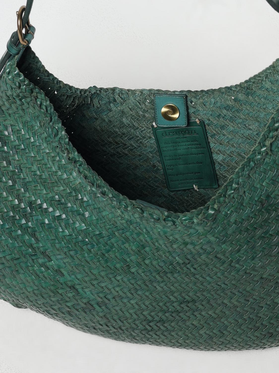 DRAGON DIFFUSION BORSA A SPALLA: Borse a spalla Luna Piena Dragon Diffusion, Verde - Img 3