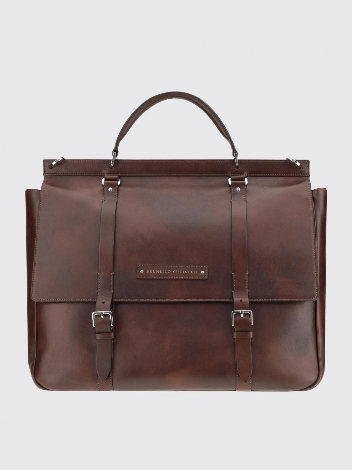 BRUNELLO CUCINELLI BAG: Bags men Brunello Cucinelli, Coffee - Img 1