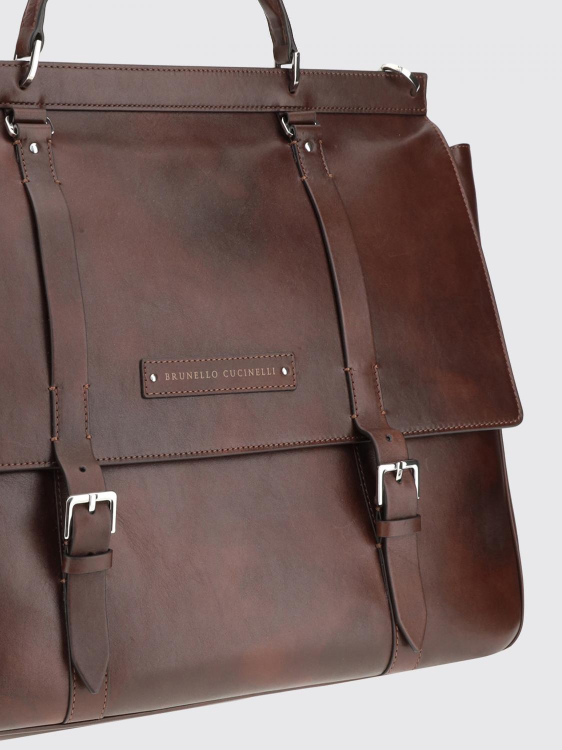 BRUNELLO CUCINELLI BAG: Bags men Brunello Cucinelli, Coffee - Img 3