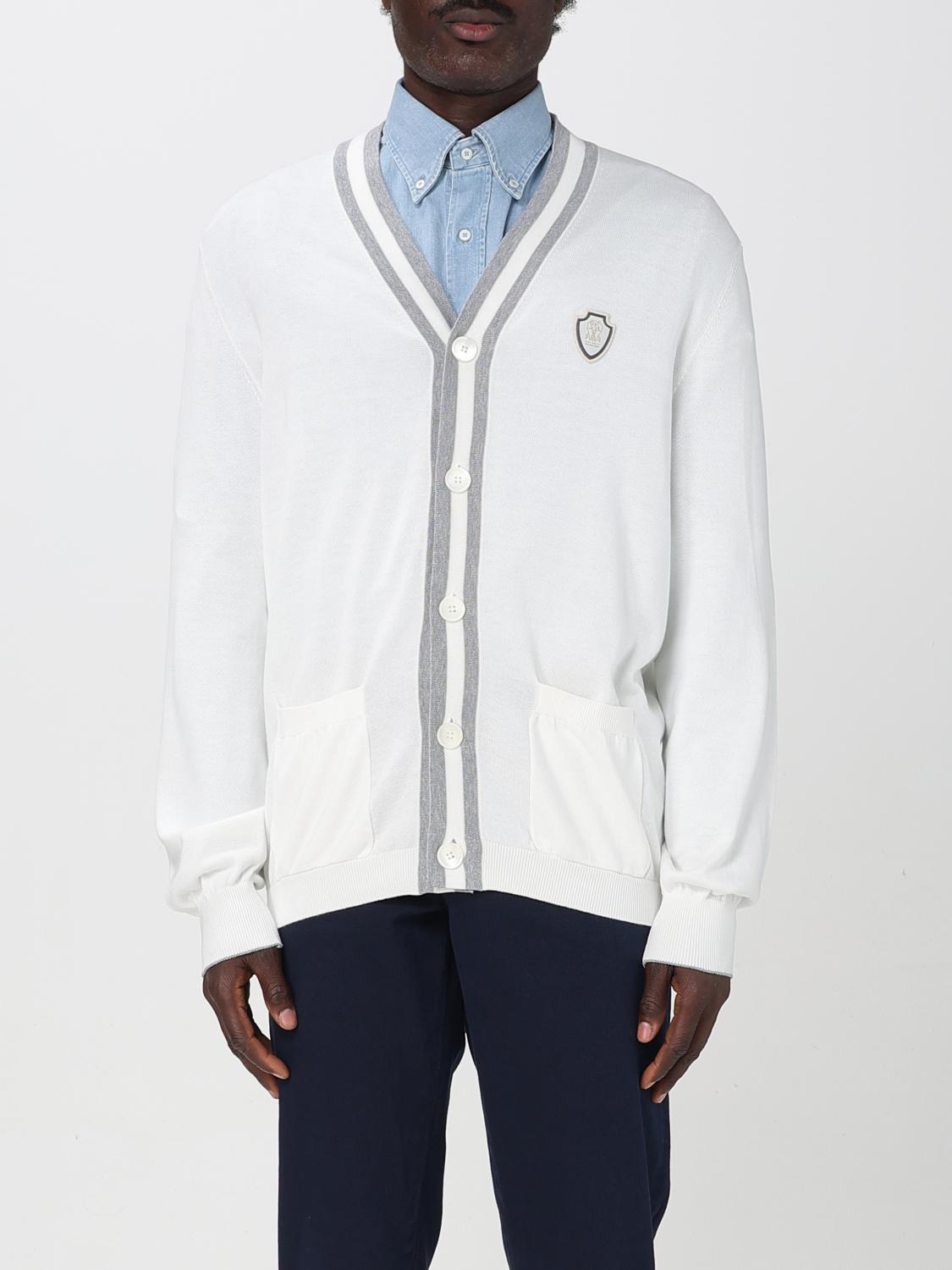BRUNELLO CUCINELLI PULL: Cardigan Brunello Cucinelli, Ivoir - Img 1