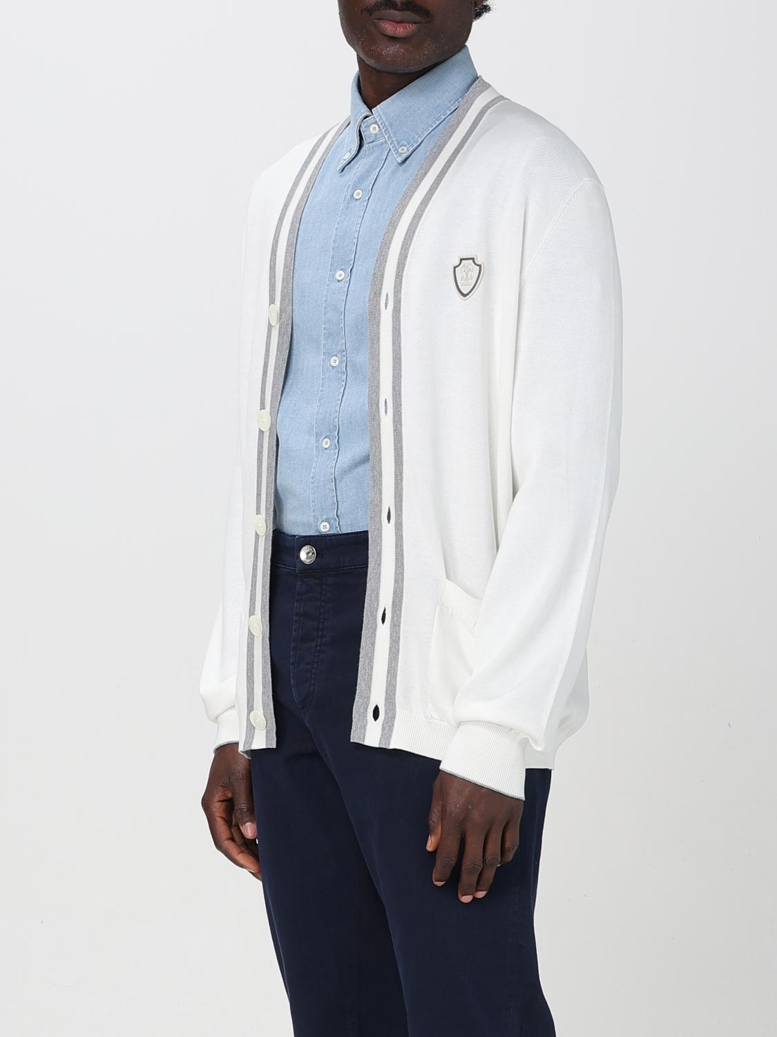 BRUNELLO CUCINELLI PULL: Cardigan Brunello Cucinelli, Ivoir - Img 4