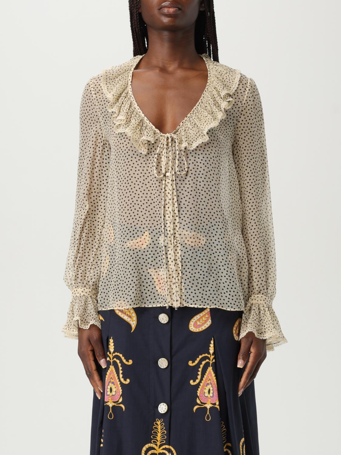VALENTINO CAMISA: Falda mujer Valentino, Beige - Img 1