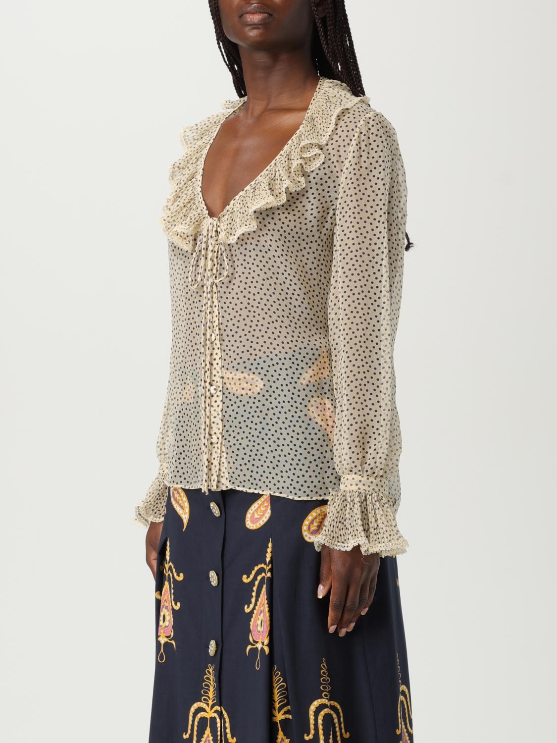 VALENTINO CAMISA: Falda mujer Valentino, Beige - Img 4