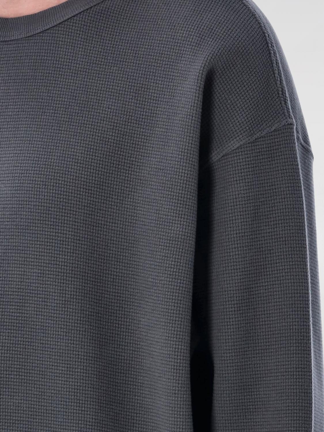YMC FELPA: Felpa a girocollo basic Ymc in cotone organico, Grigio - Img 3