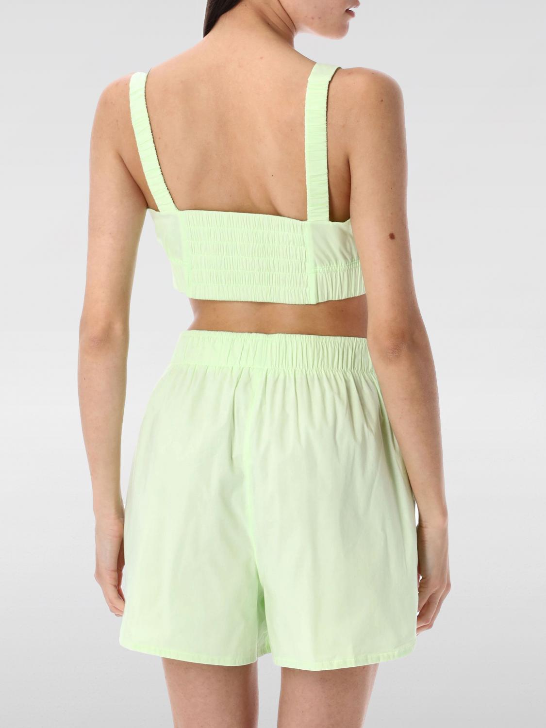 NIKE TOP: Top cropped Nike in cotone stretch , Verde - Img 2
