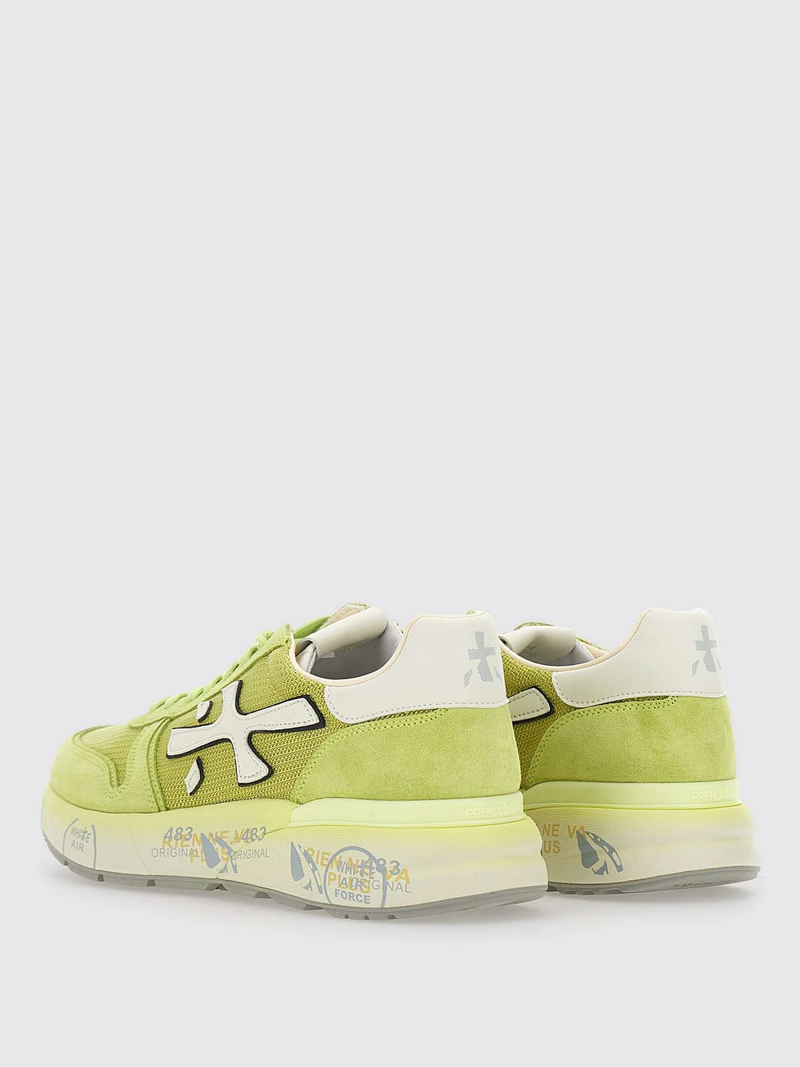 PREMIATA BASKETS: Baskets homme Premiata, Jaune - Img 3