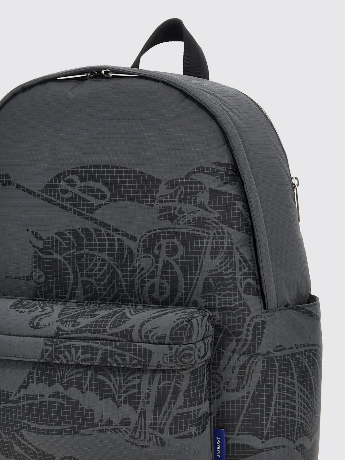 BURBERRY BACKPACK: Backpack men Burberry, Charcoal - Img 3