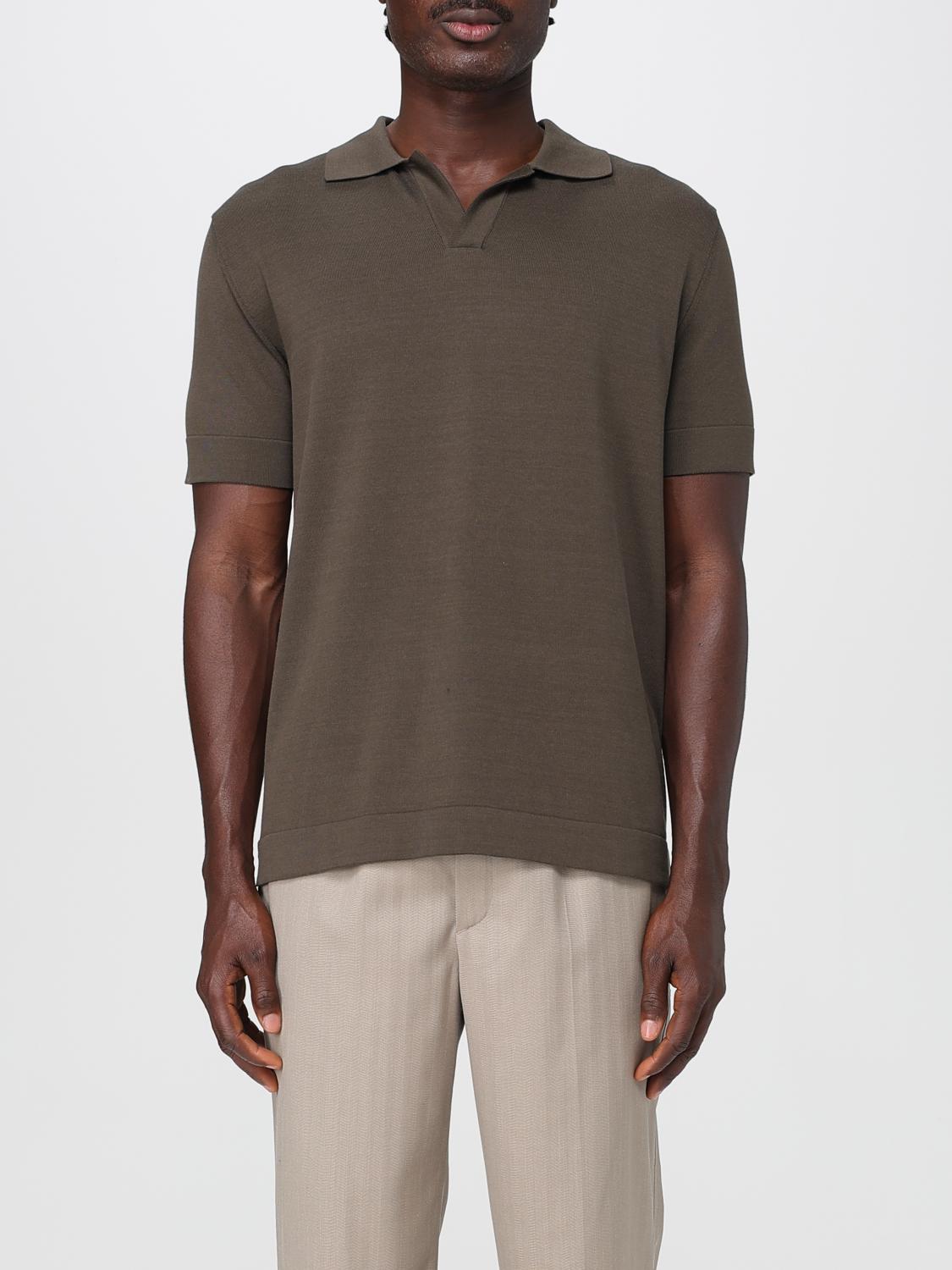 BRIONI POLO: Polo herren Brioni, Braun - Img 1