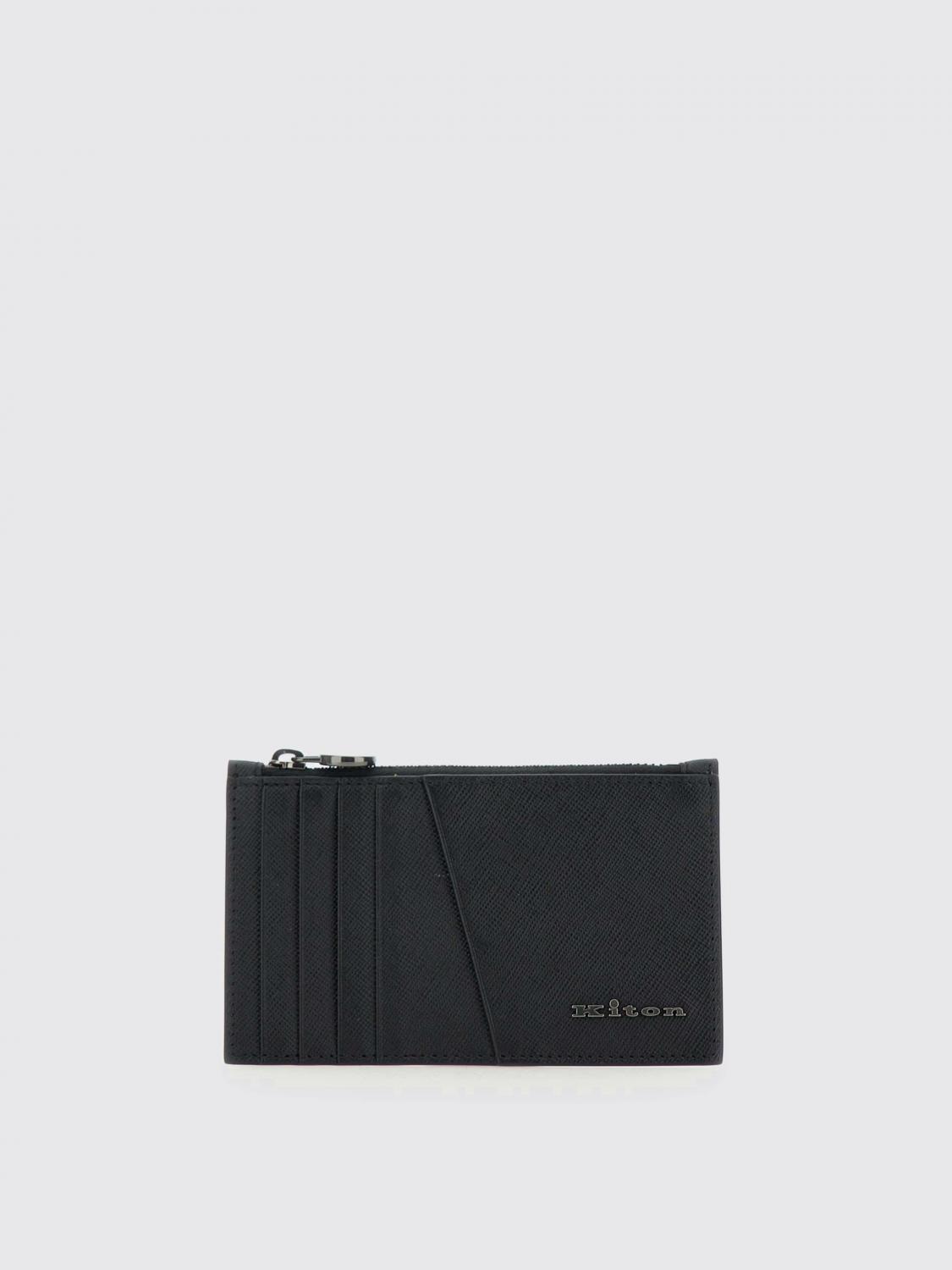 KITON 財布: フォルダー メンズ Kiton, ブラック - Img 1