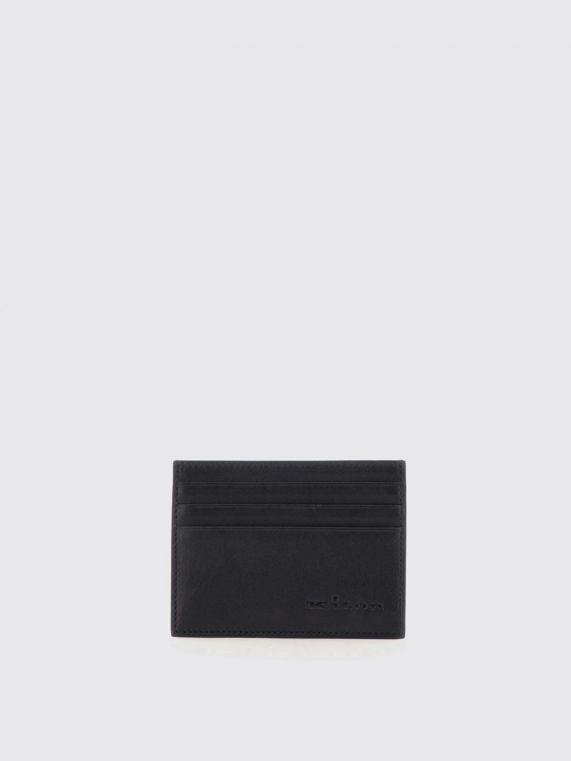 KITON WALLET: Folders men Kiton, Black - Img 1