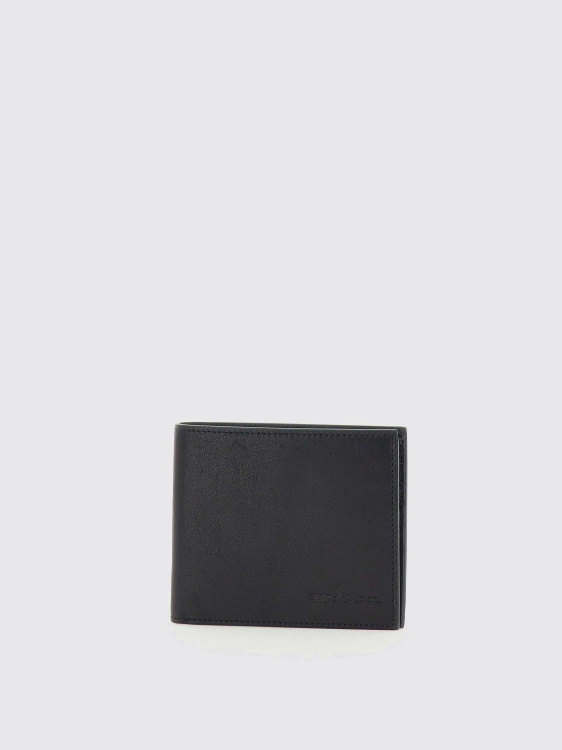 KITON WALLET: Wallet men Kiton, Black - Img 1