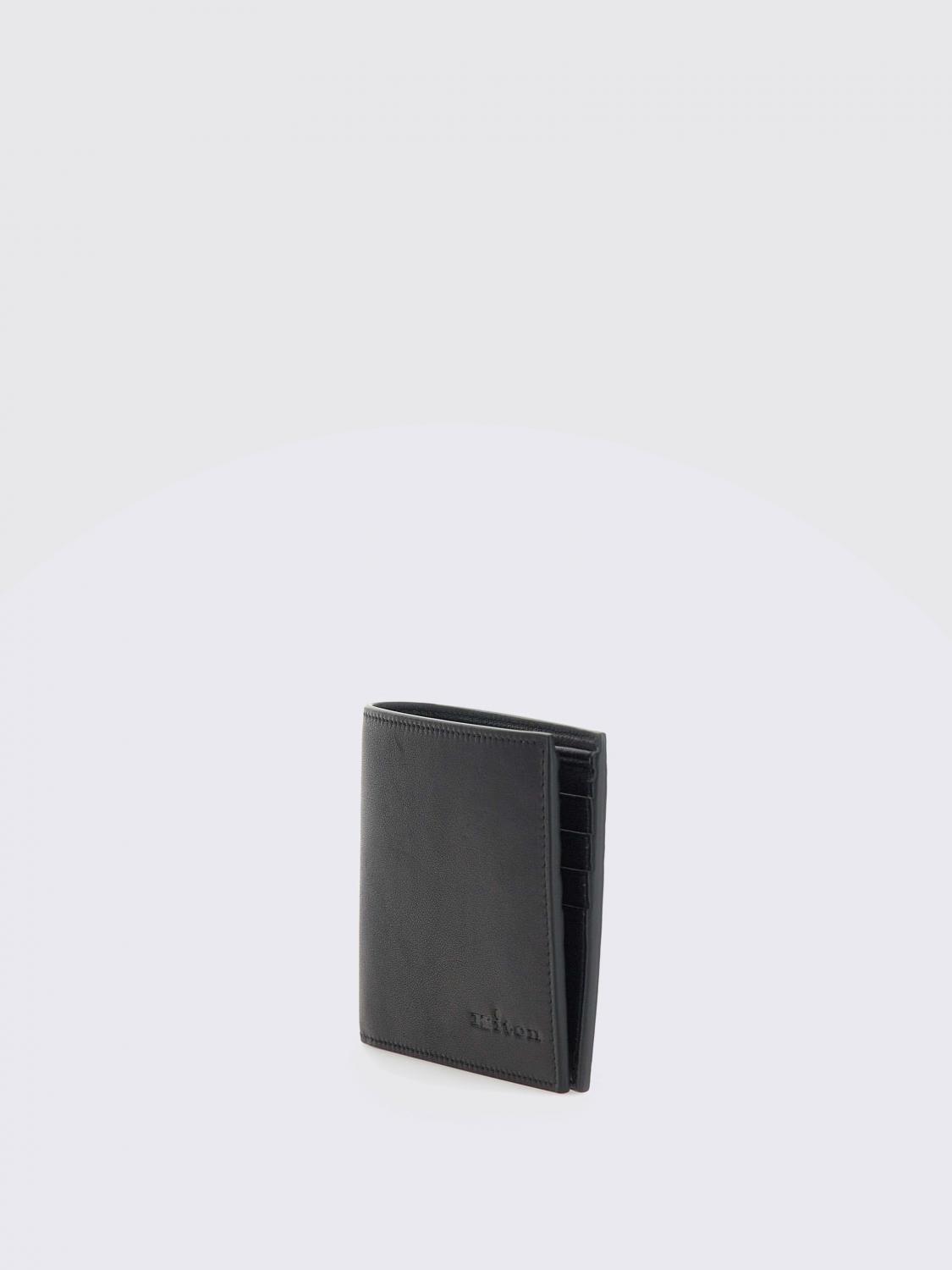 KITON WALLET: Wallet men Kiton, Black - Img 2