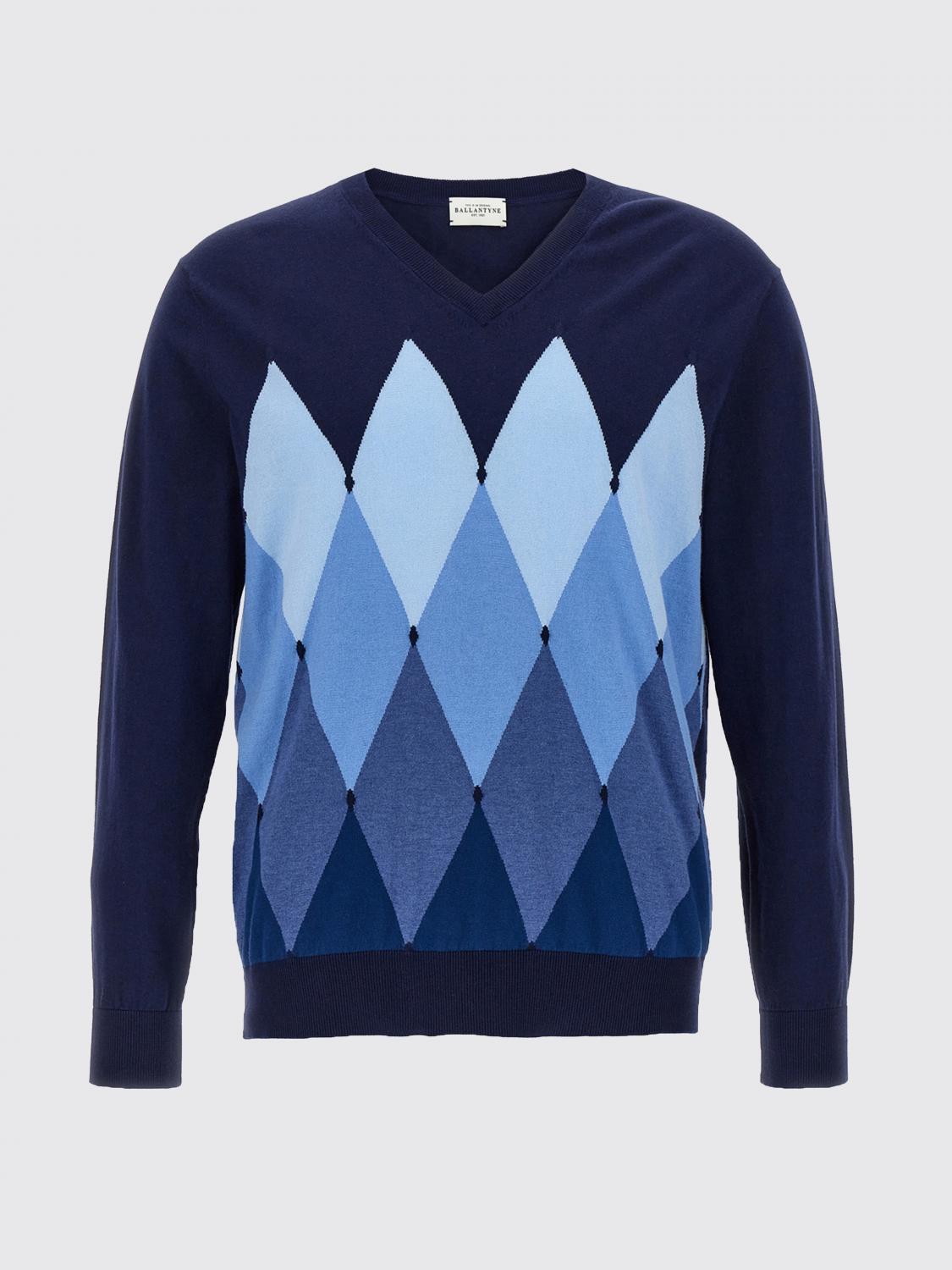 BALLANTYNE PULLOVER: Strickjacke herren Ballantyne, Blau - Img 1