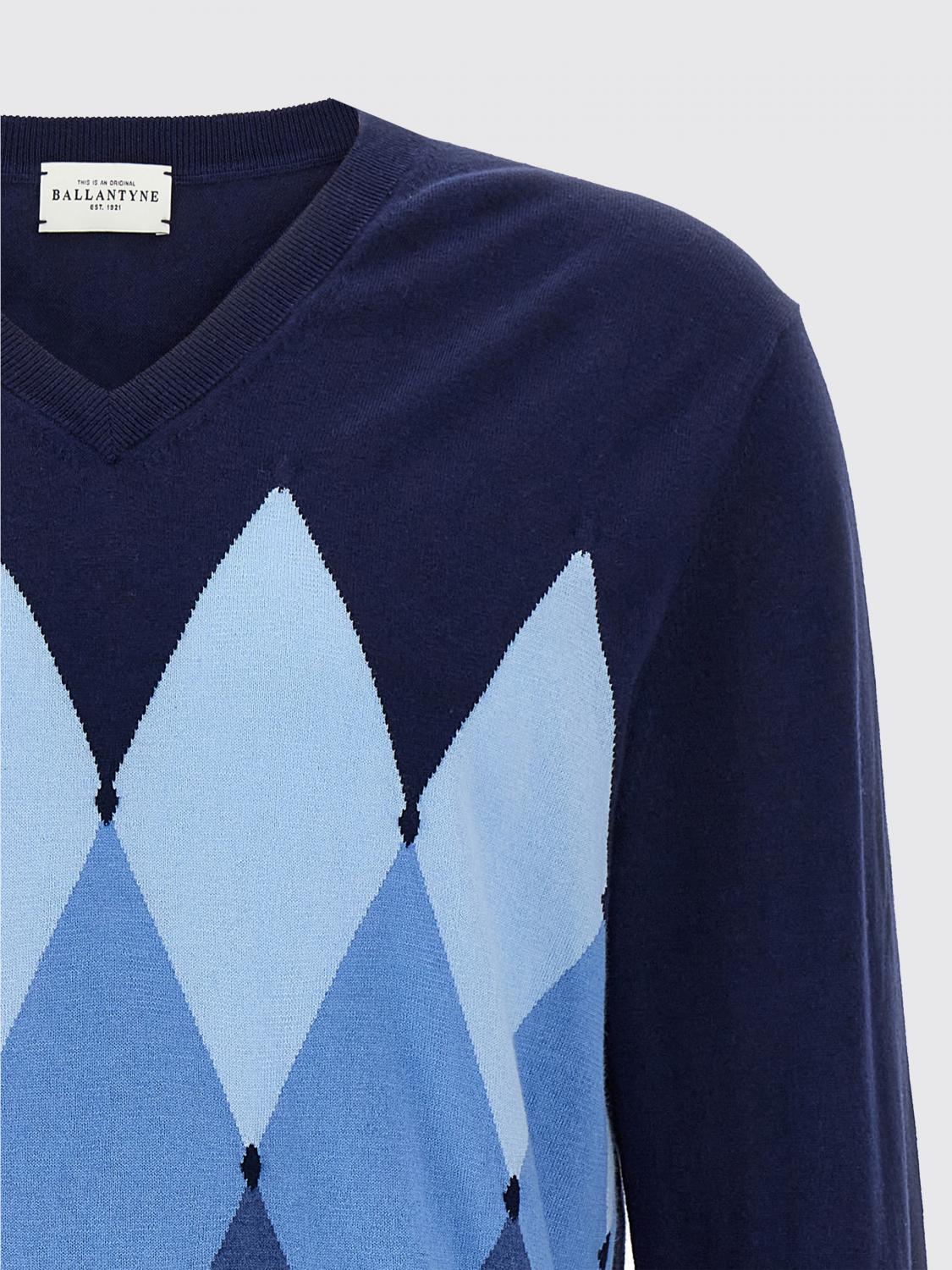 BALLANTYNE PULLOVER: Strickjacke herren Ballantyne, Blau - Img 3