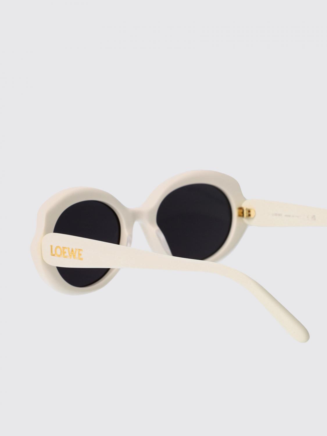 LOEWE OCCHIALI DA SOLE: Occhiali da sole in acetato Loewe, Bianco - Img 4