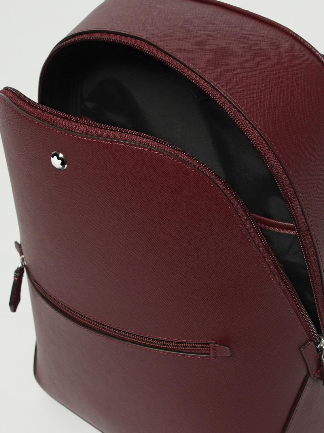MONTBLANC ZAINO: Zaino Sartorial Small Montblanc in pelle saffiano , Bordeaux - Img 4