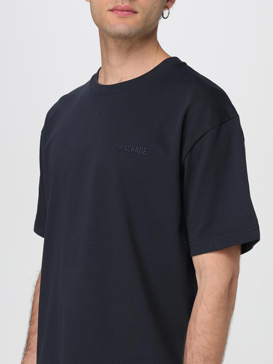MACKAGE CAMISETA: Camiseta básica de algodón Mackage, Azul Oscuro - Img 3