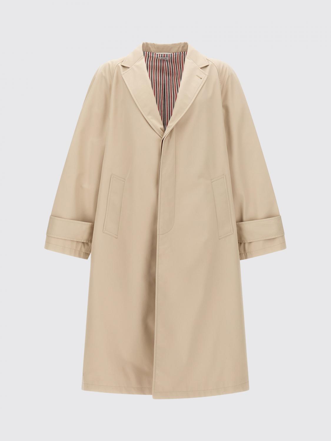 THOM BROWNE JACKET: Trench coat men Thom Browne, Beige - Img 1