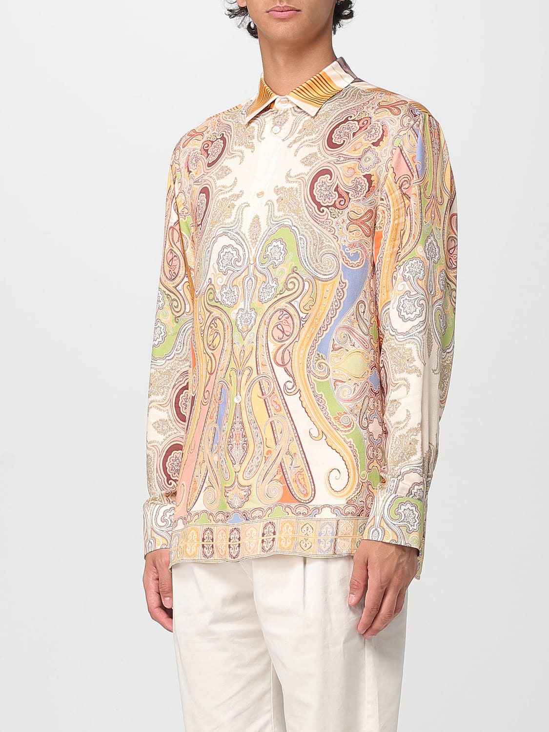 ETRO SHIRT: Shirt men Etro, Multicolor - Img 4