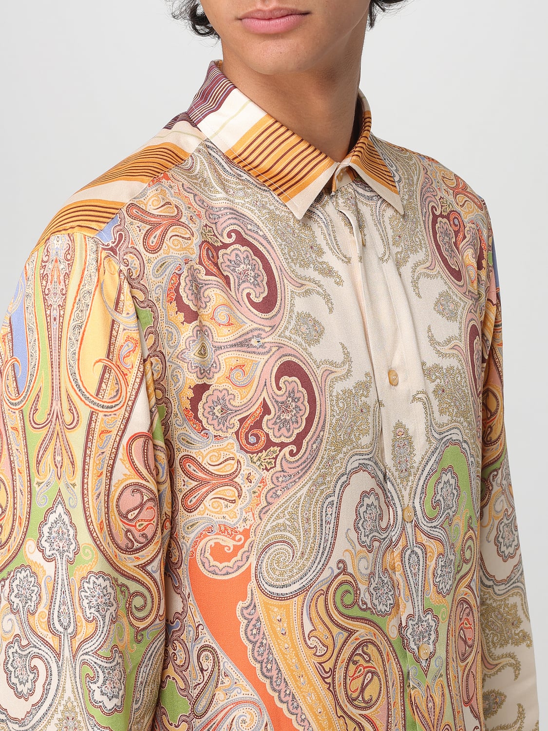 ETRO SHIRT: Shirt men Etro, Multicolor - Img 5