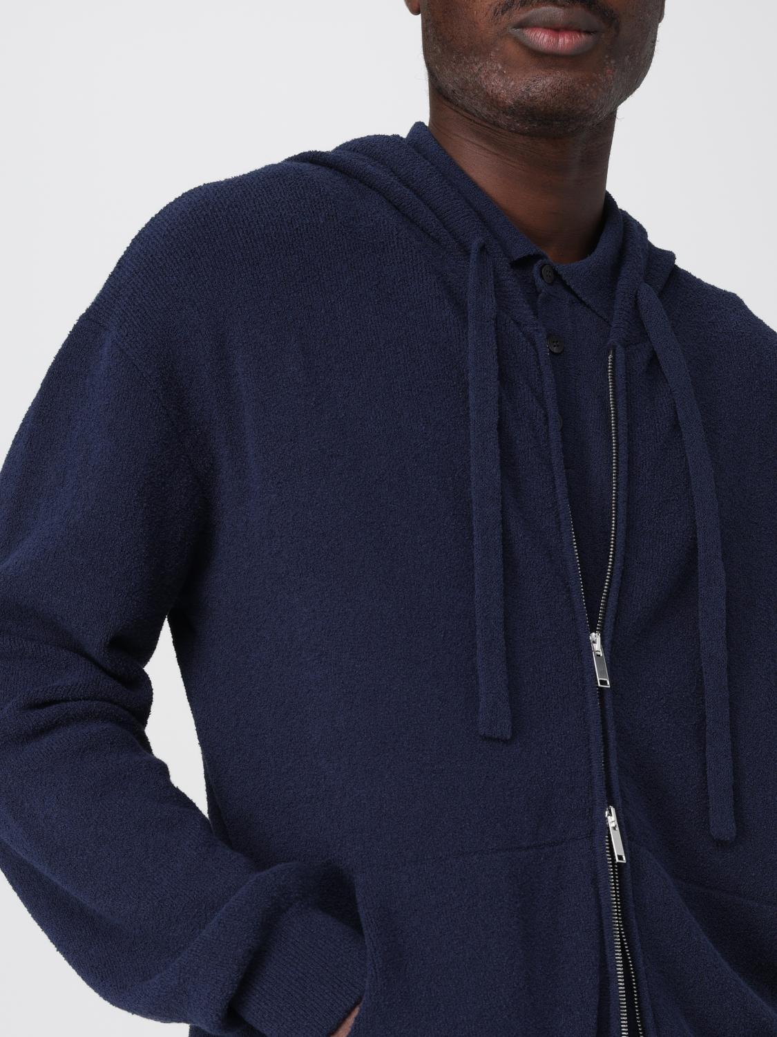 ROBERTO COLLINA SUDADERA: Sudadera hombre Roberto Collina, Azul Oscuro - Img 4