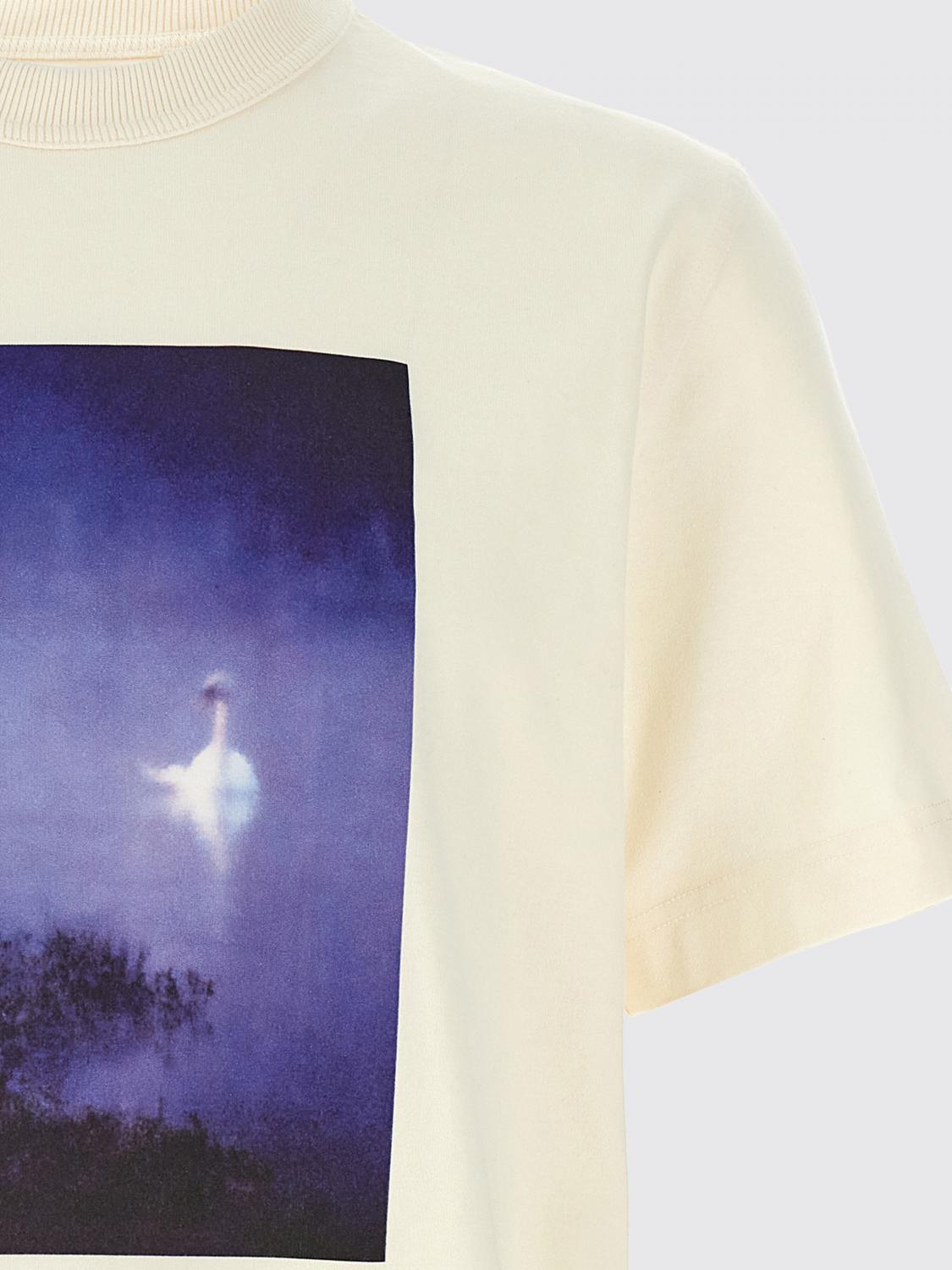 BARBOUR T-SHIRT: T-shirt in cotone stampata Barbour, Bianco - Img 3