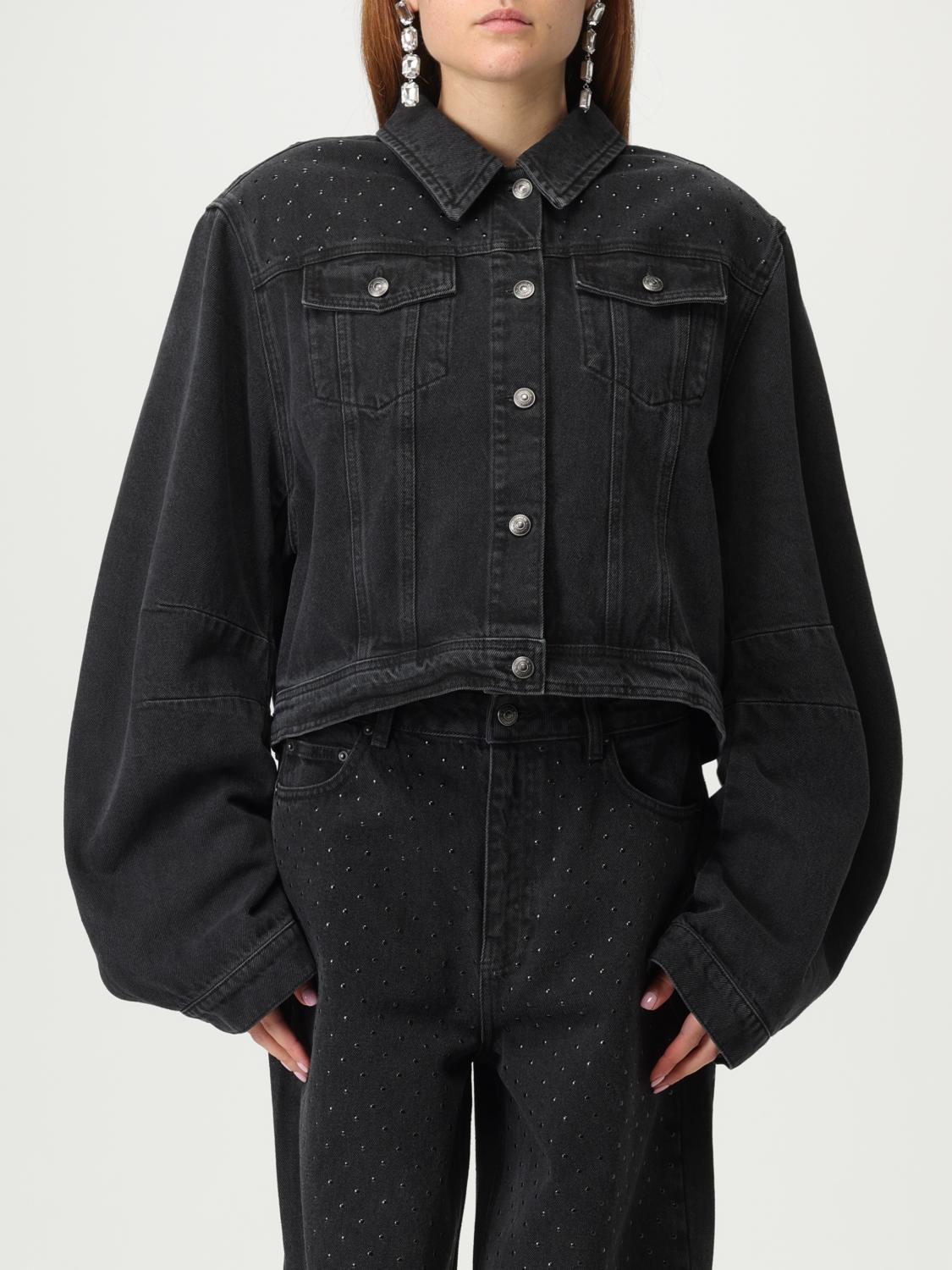 ROTATE GIACCA: Giacca di jeans Rotate, Nero - Img 1