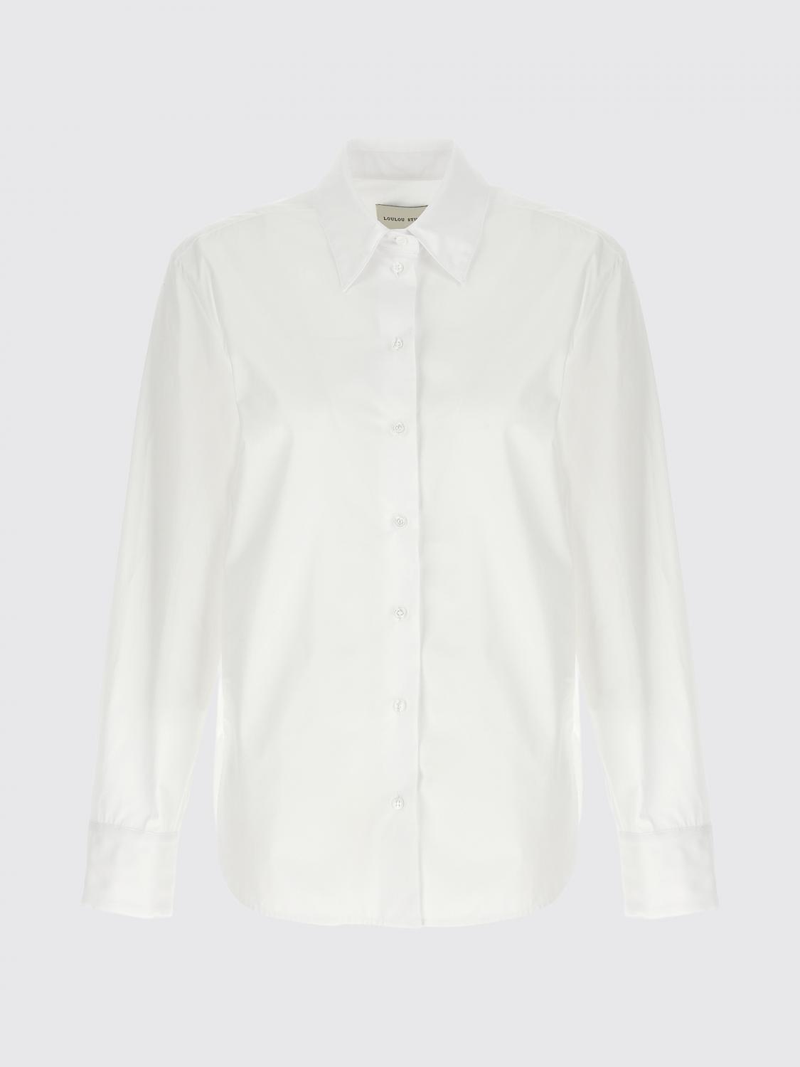 LOU LOU STUDIO CAMISA: Top mujer Lou Lou Studio, Blanco - Img 1