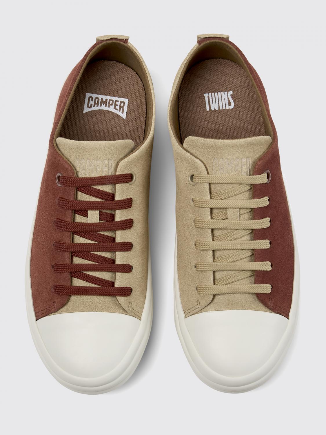 CAMPER SNEAKERS: Sneakers Twins Camper in camoscio bicolor , Fantasia - Img 4