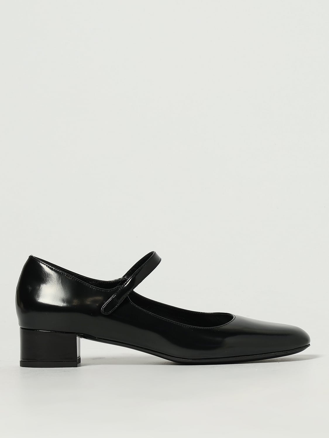 BY FAR DÉCOLLETÉ: Mary Jane Ginny by Far in pelle spazzolata , Nero - Img 1