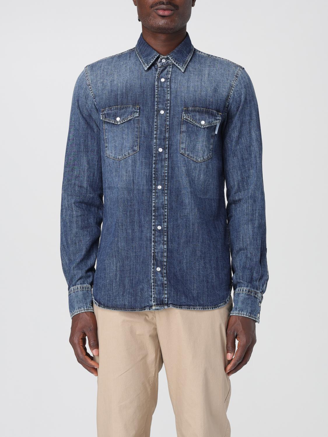 GRIFONI HEMD: Hemd herren Grifoni, Denim - Img 1