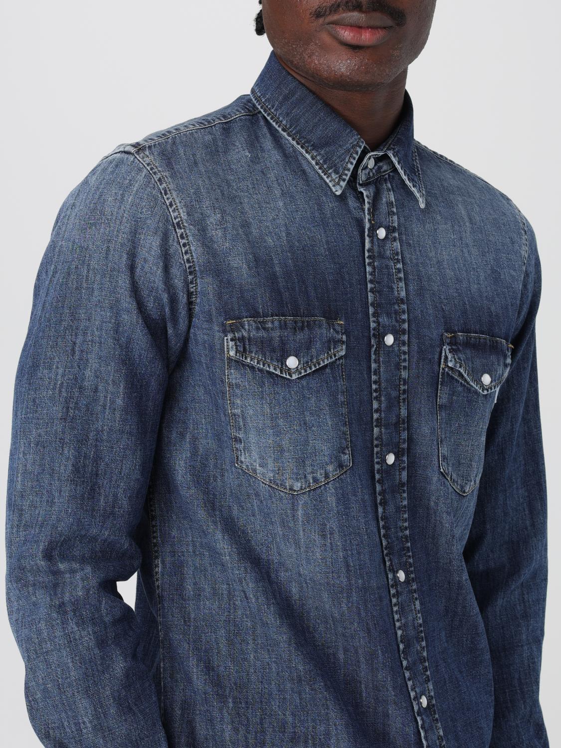 GRIFONI HEMD: Hemd herren Grifoni, Denim - Img 3