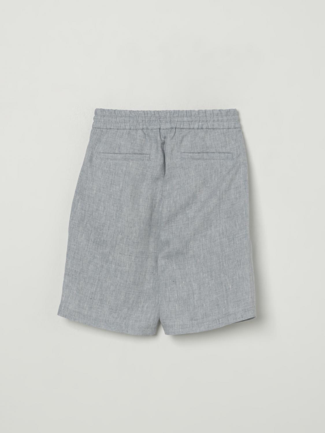 BRUNELLO CUCINELLI 短裤: 短裤 儿童 Brunello Cucinelli, 牛仔布 - Img 2