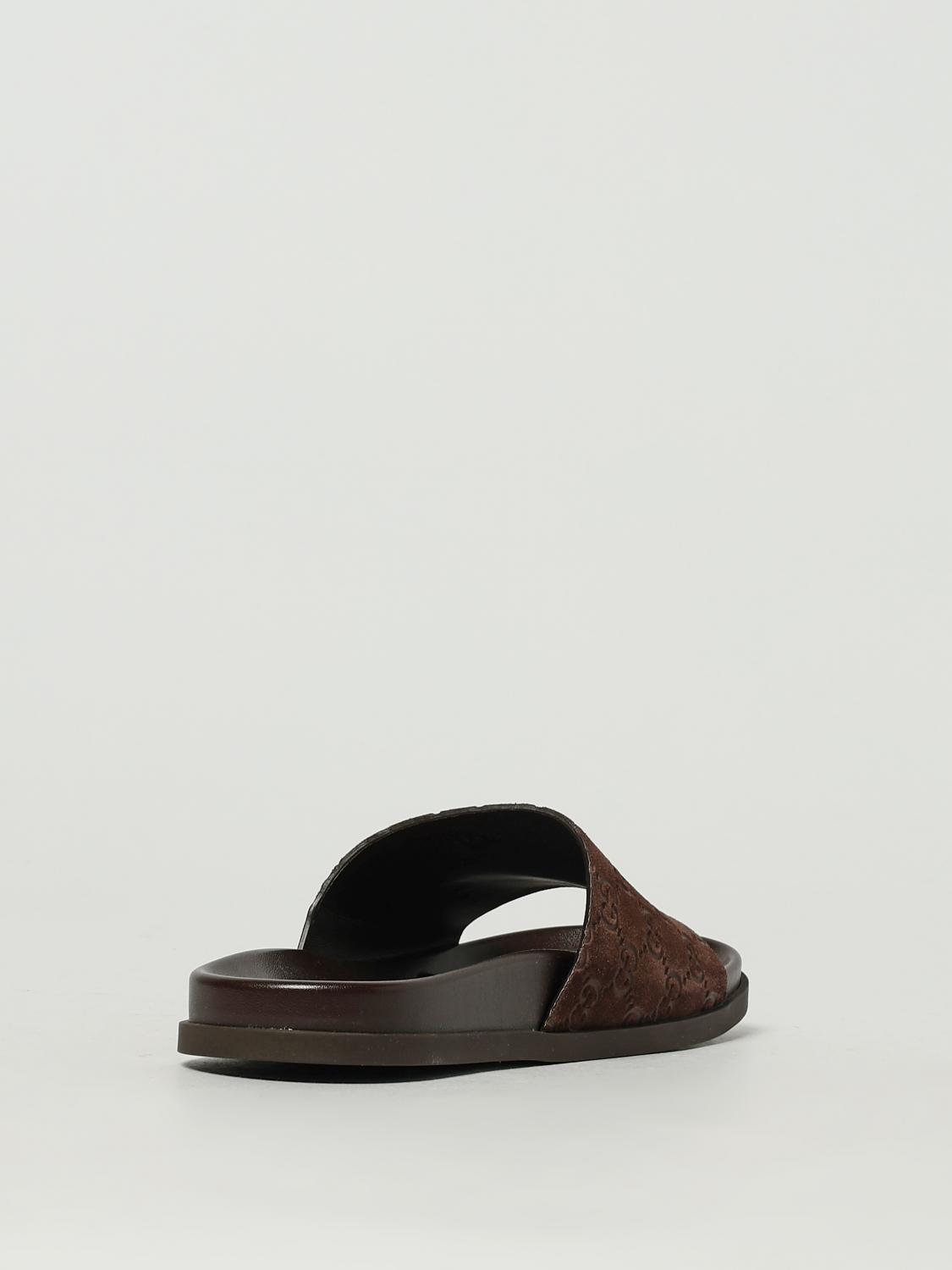 GUCCI SANDALS: Sandals men Gucci, Brown - Img 3