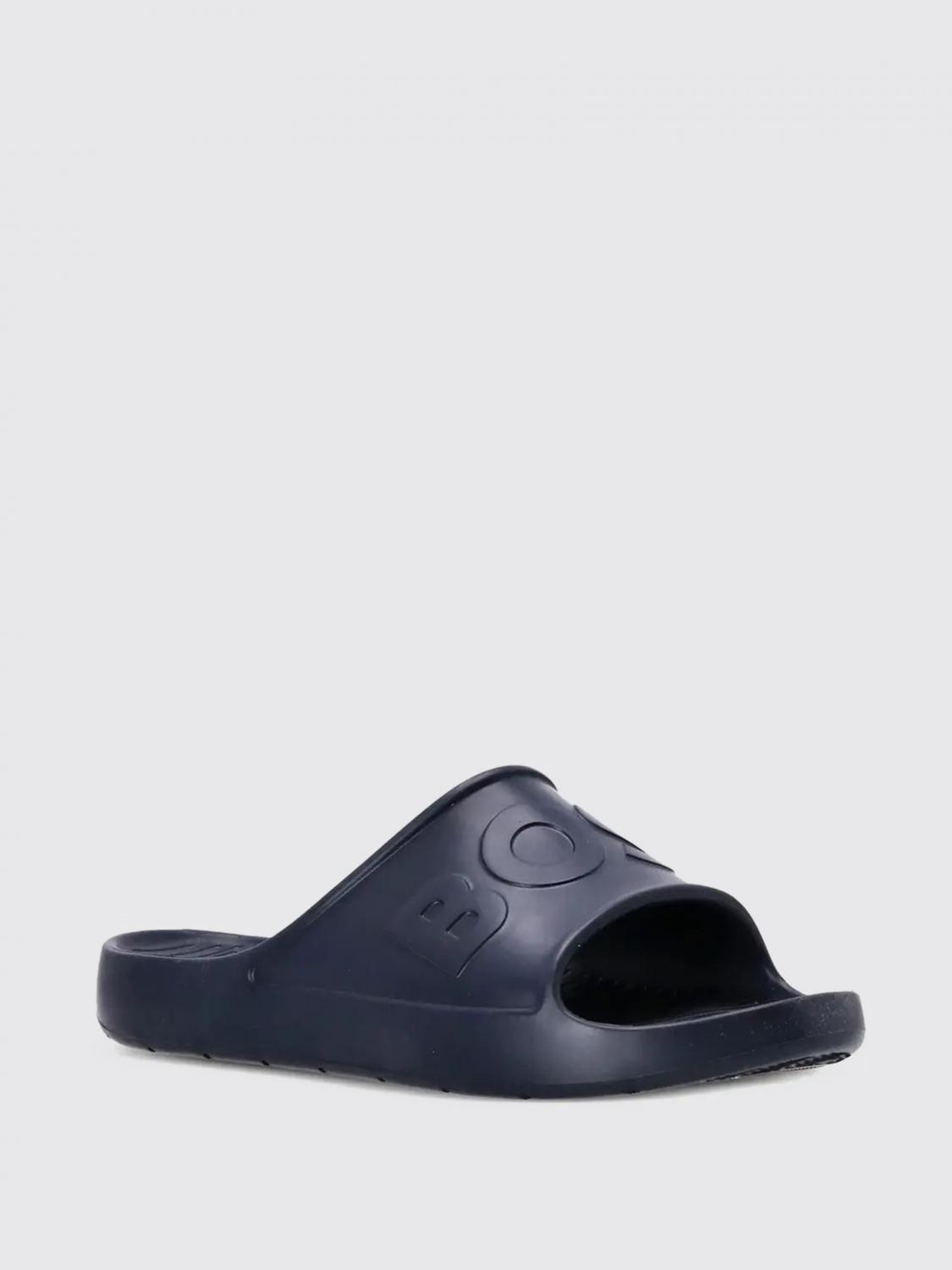 BOSS SANDALI: Sliders Boss in gomma , Blue - Img 2