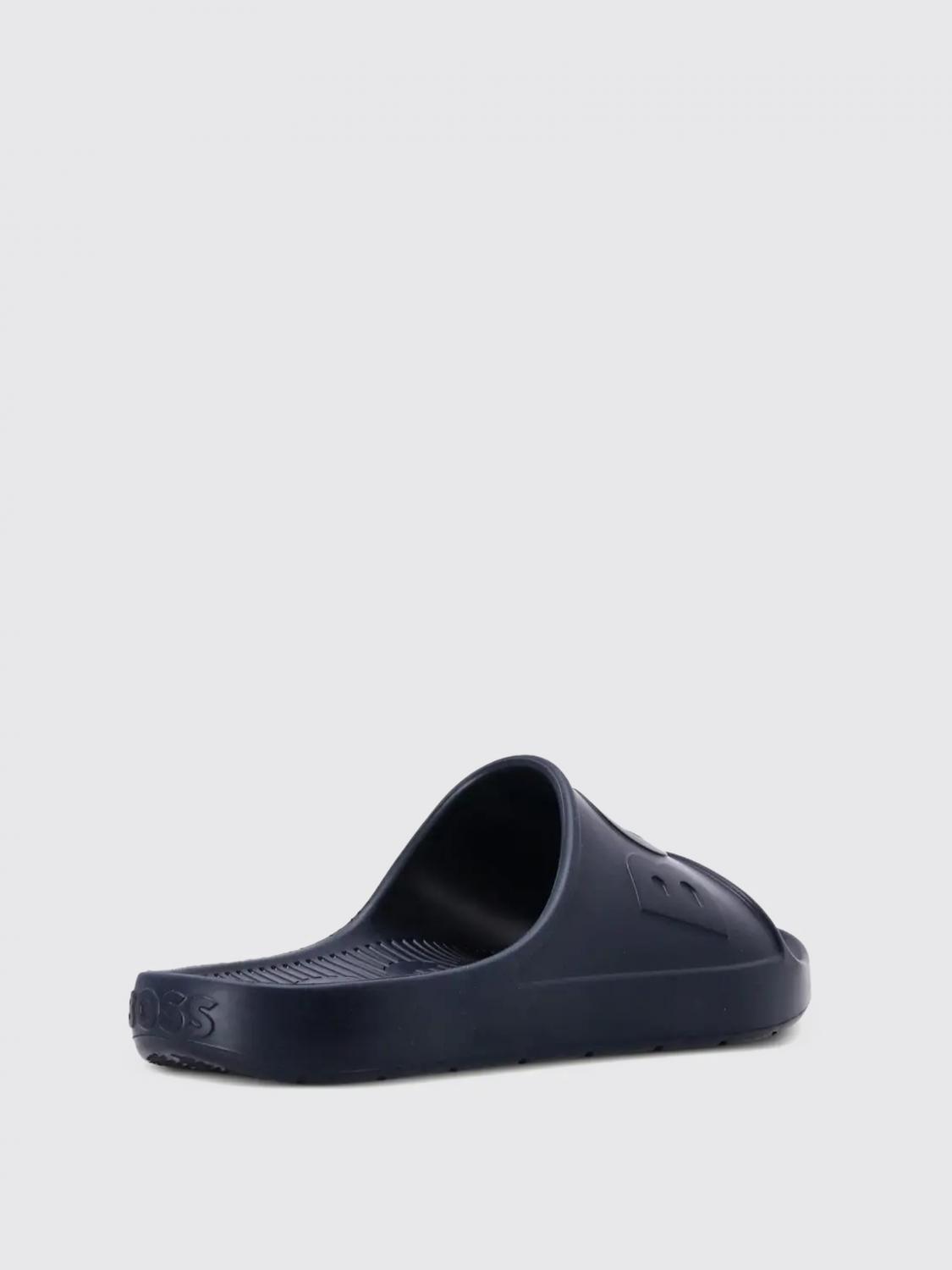 BOSS SANDALI: Sliders Boss in gomma , Blue - Img 3